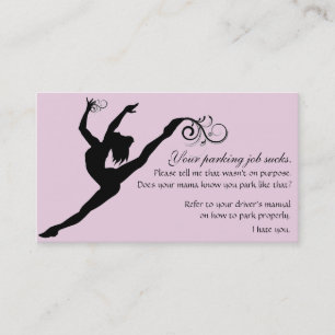 Your Parking Job Sucks Referral Card