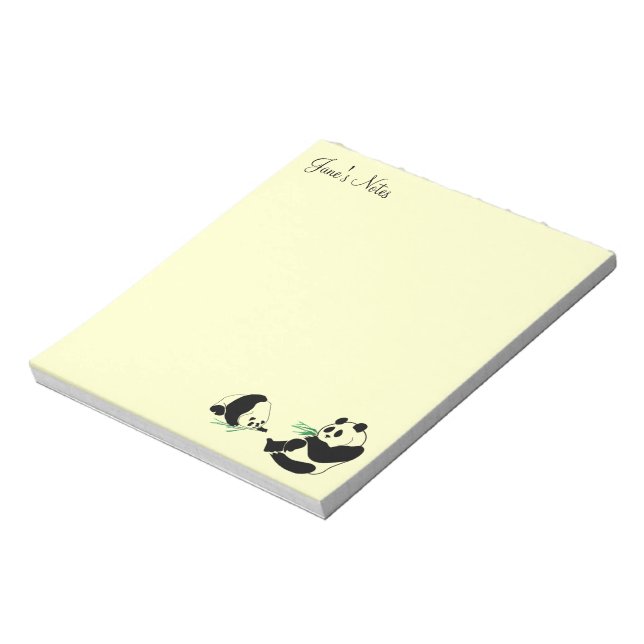 Your Personal Panda Notepad (Rotated)