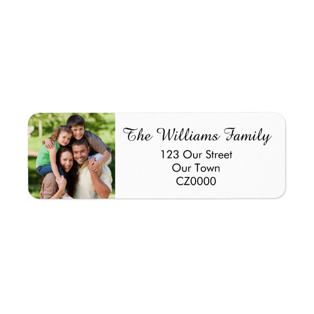 Your Personalised Family Photo Address (Front)