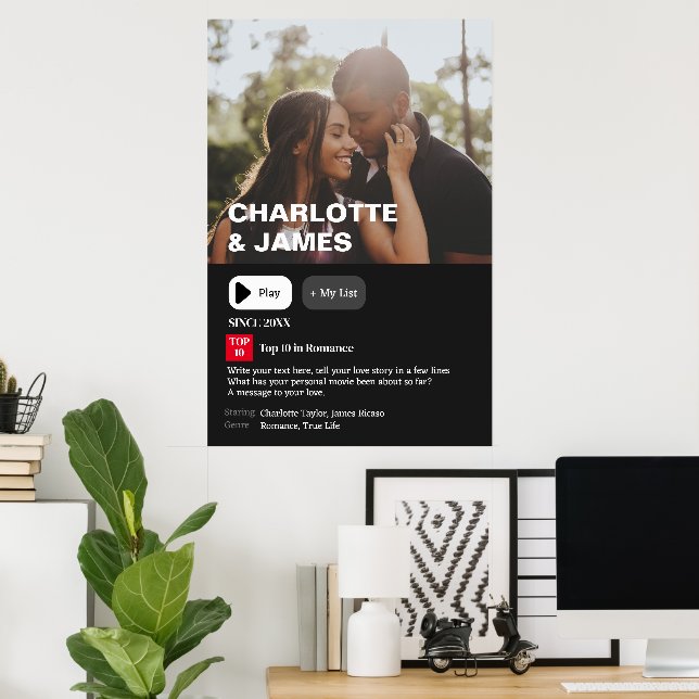 Your Personalized Movie Synopsis Photo  Poster (Home Office)