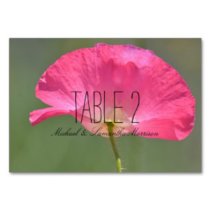 Your Personalized Photo and Names Table Number