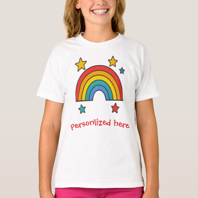 Your Personalized Text | Custom Positive Vibes  T-Shirt (Front)
