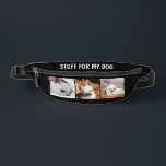 Your pet dog chihuahua custom photos collage text fanny pack<br><div class="desc">Your pet dog puppy custom photo chihuahua fanny pack for doggie treats and other dog stuff. Customize it with Your text and 3 photos of pets, dogs, cats.. Lovely custom gift for dog lovers.</div>