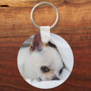 Your pet dog puppy custom photo chihuahua keychain