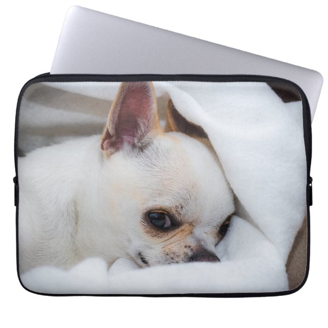 Your pet dog puppy custom photo chihuahua laptop sleeve (Front)