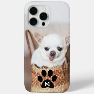 Your pet dog puppy custom photo chihuahua Monogram iPhone 15 Pro Max Case