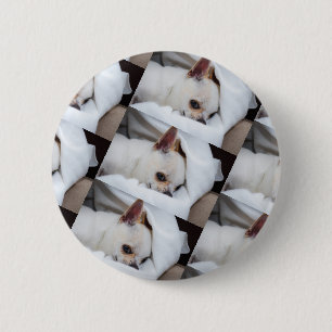 Your pet dog puppy custom photo chihuahua pattern 2 inch round button