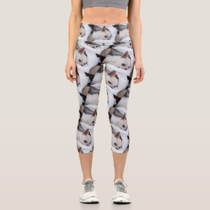 Your pet dog puppy custom photo chihuahua pattern capri leggings