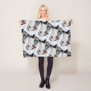 Your pet dog puppy custom photo chihuahua pattern fleece blanket