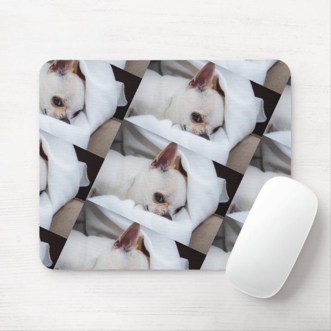 Your pet dog puppy custom photo chihuahua pattern mouse pad (With Mouse)