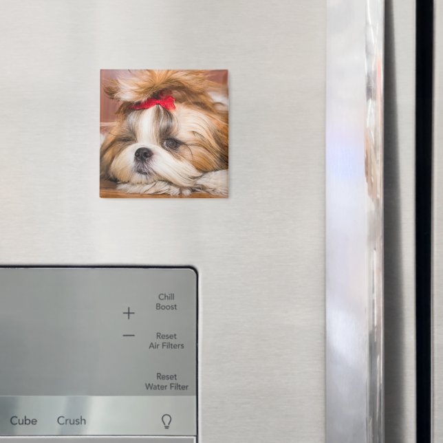 Your pet dog puppy custom photo magnet (In Situ (Fridge))