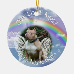 YOUR PET Memorial Photo 2 Sides Ceramic Ornament