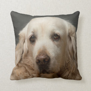 Your Pet Photo Personalized Reversible Throw Pillow