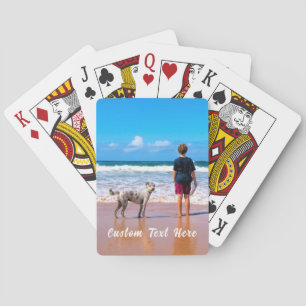 Your Pet Photo Playing Card with Custom Text
