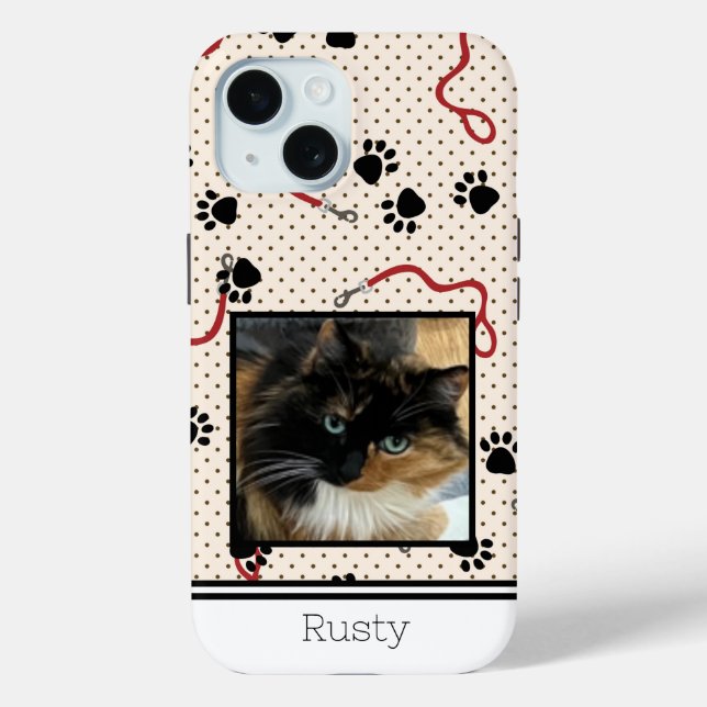 Your Pet's Photo Here Custom Case-Mate iPhone Case (Back)