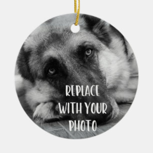 Your Pet's Photo Lost Pet Ceramic Ornament