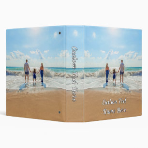 Your Photo 3 Ring Binder with Custom Text