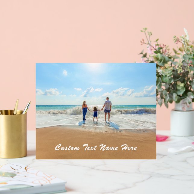 Your Photo Acrylic Sign with Custom Text (Wedding)