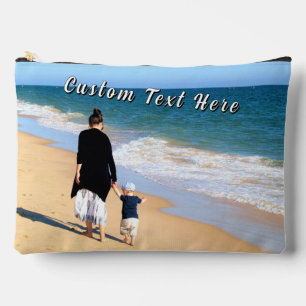 Your Photo and Custom Text Accessory Pouch