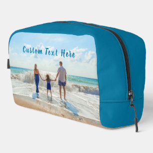 Your Photo and Custom Text Personalized Dopp Kit