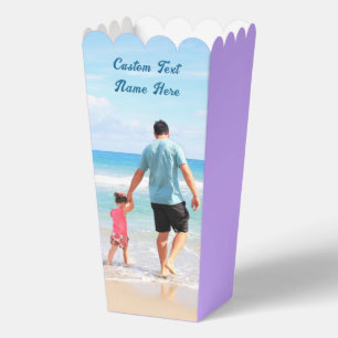 Your Photo and Custom Text Popcorn Box Example