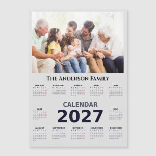 Your Photo and Name Customizable 2027 Calendar