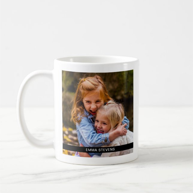 Your Photo and Name Double Sided Mug (Left)