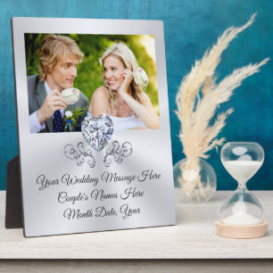 Your PHOTO and Personalised Wedding Plaque Gifts
