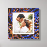 Your Photo Animal Pattern Leopard Blue Brown Tan