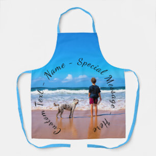 Your Photo Apron with Custom Text