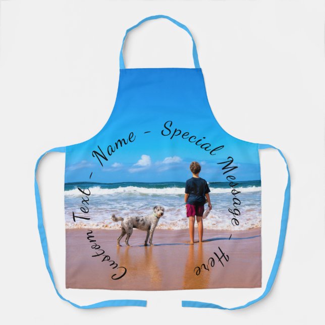 Your Photo Apron with Custom Text (Front)