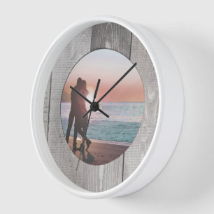 Your Photo Barn Wood Home Decor Wall Clock