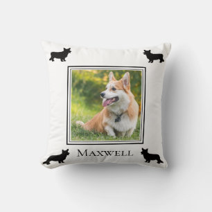 Your Photo Cardigan Welsh Corgi Personalized Throw Pillow