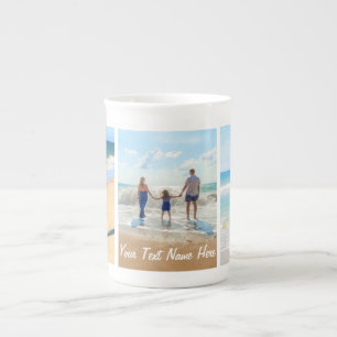 Your Photo Collage Mug Gift with Custom Text Name