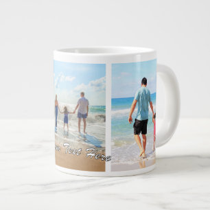 Your Photo Collage Mug Gift with Custom Text Name