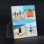 Your Photo Collage Plaque Gift with Custom Text<br><div class="desc">Custom Colours ans Fonts - Create Your Own Plaques with Custom Photo Collage Family Love Personalized Text Gift - Mother / Father / Kids / Parents / Couple - Modern Custom Photos Unique Your Own Design - Special Mom / Dad / Children / Family / Friends or Personal Photo Gifts...</div>