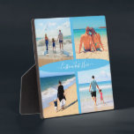 Your Photo Collage Plaque Gift with Custom Text<br><div class="desc">Custom Colours ans Fonts - Create Your Own Plaques with Custom Photo Collage Family Love Personalized Text Gift - Mother / Father / Kids / Parents / Couple - Modern Custom Photos Unique Your Own Design - Special Mom / Dad / Children / Family / Friends or Personal Photo Gifts...</div>