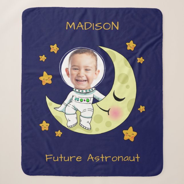 YOUR PHOTO custom Astronaut blankets (Front)