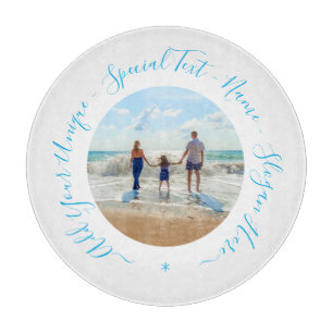 Your Photo Cutting Board Personalized Text