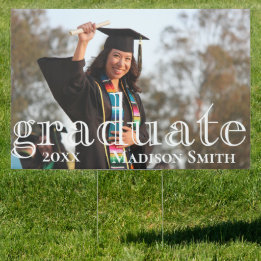Your Photo, Date & Name GRADUATE Sign
