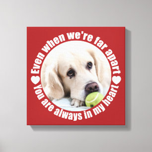 YOUR PHOTO Far Apart Love canvas print