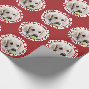 YOUR PHOTO Far Apart Love wrapping paper