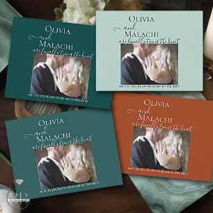 Your Photo Finally Tying the Knot Engagement  Announcement Postcard
