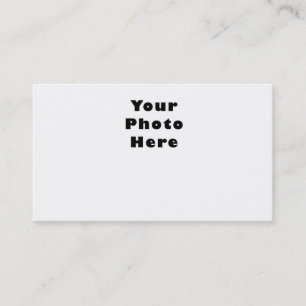 Your Photo Front Your Info Back Business Card