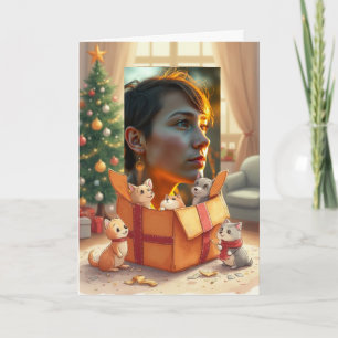 Your Photo Gift from Pets Holiday Greeting Card