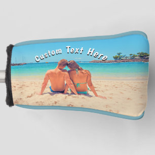 Your Photo Golf Head Cover with Custom Text