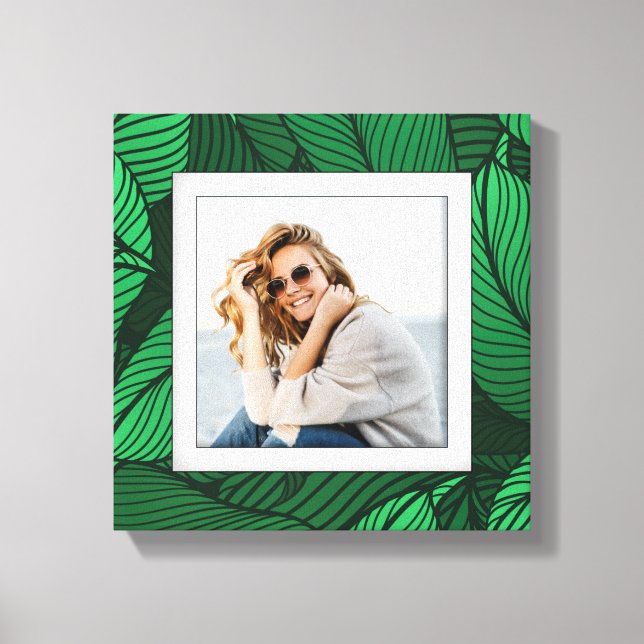 Your Photo Greenery Canvas Print (Front)