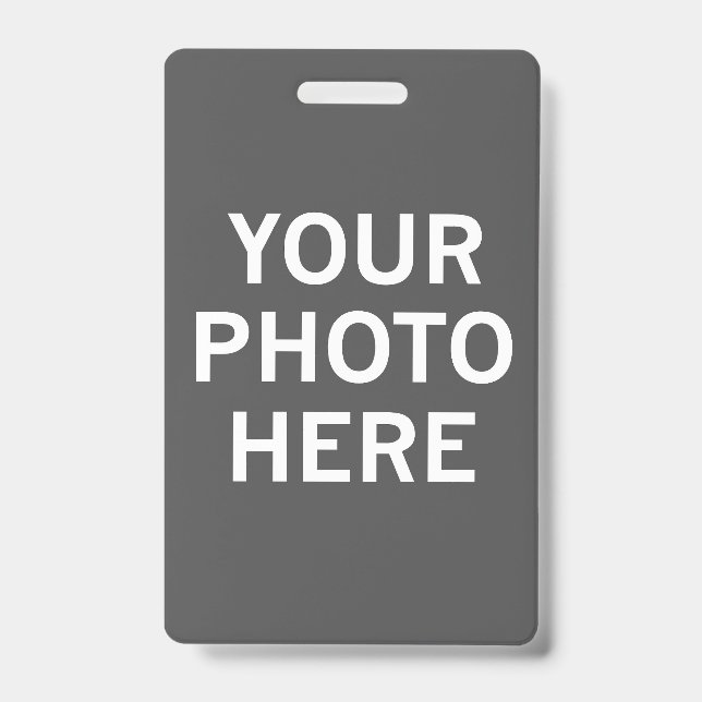 Your Photo Here Badge (Front)