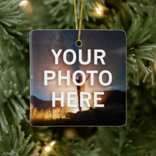 Your Photo Here Ceramic Ornament