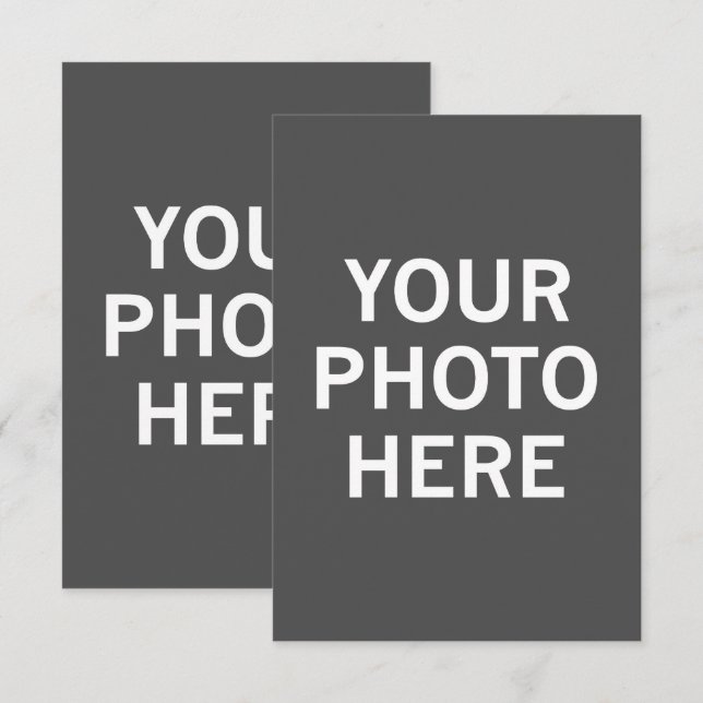 Your Photo Here Enclosure Card (Front/Back)